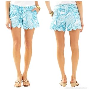 Lilly Pulitzer Buttercup Shorts Sea Ruffles Shorts